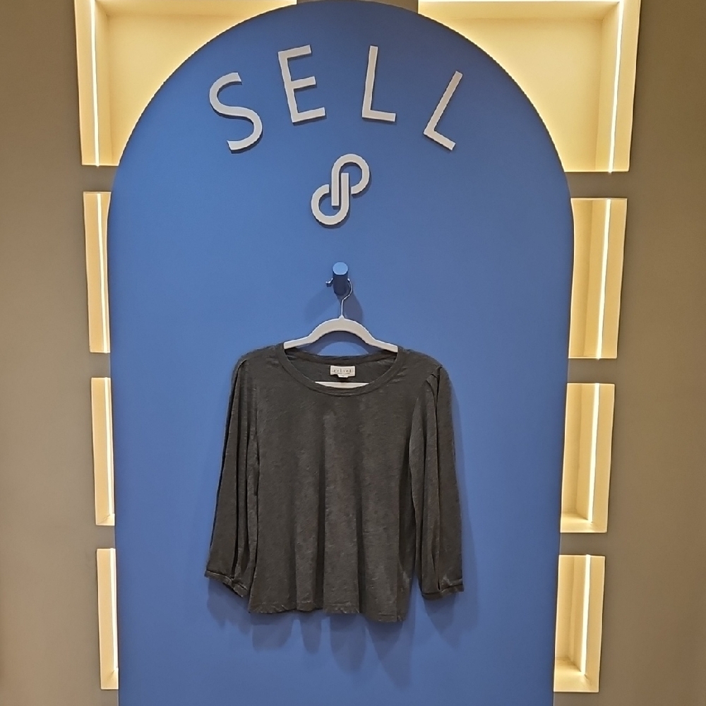Velvet Charcoal Knit Top